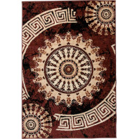 Kusový koberec TAPIS Rosette - hnědý