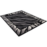 Kusový koberec TAPIS Safari - černý/šedý