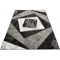 Kusový koberec TAPIS Vertigo - černý/šedý