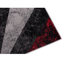 Kusový koberec TAPIS Vertigo - červený/šedý