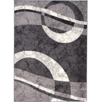 Kusový koberec TAPIS Circle - tmavě šedý