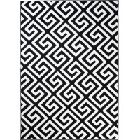 Kusový koberec TAPIS Greek - černý/bílý