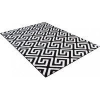 Kusový koberec TAPIS Greek - černý/bílý