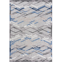 Kusový koberec AVENTURA Pattern - šedý/modrý