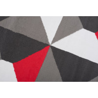 Kusový koberec MAYA Prism - červený/šedý