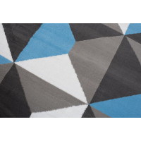 Kusový koberec MAYA Prism - modrý/šedý
