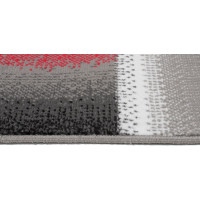 Kusový koberec MAYA Fragment - červený/šedý