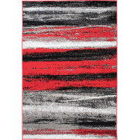 Kusový koberec MAYA Dunes - červený/šedý