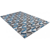Kusový koberec MAYA Stripes - modrý/šedý
