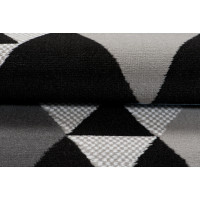 Kusový koberec MAYA Triangles - modrý/šedý