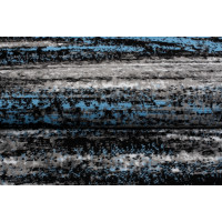 Kusový koberec MAYA Fog - modrý/černý/šedý