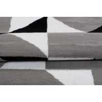 Kusový koberec MAYA Geometric - modrý/šedý