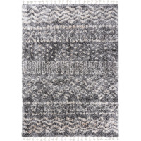 Kusový koberec AZTEC tmavě šedý/krémový - typ D