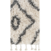 Kusový koberec AZTEC krémový/tmavě šedý - typ F
