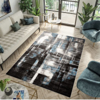 Kusový koberec FIESTA Art - modrý/šedý