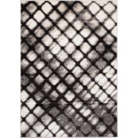 Kusový koberec FIESTA Grid - šedý
