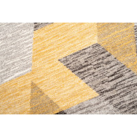 Kusový koberec FIESTA Geometric - žlutý/šedý
