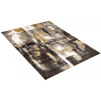 Kusový koberec FIESTA Art - žlutý/šedý
