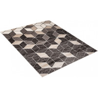 Kusový koberec FIESTA Cubec - tmavě šedý/šedý
