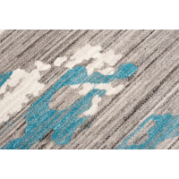 Kusový koberec FIESTA Clouds - modrý/šedý