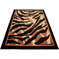 Kusový koberec BLACK ATLAS Tiger - hnědý/černý