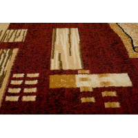Kusový koberec ATLAS Fragment - hnědý/béžový