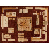 Kusový koberec ATLAS Fragment - hnědý/béžový