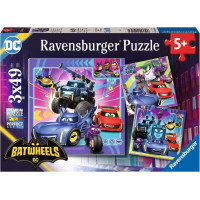 RAVENSBURGER Puzzle Batwheels 3x49 dílků