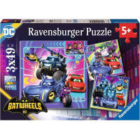 RAVENSBURGER Puzzle Batwheels 3x49 dílků