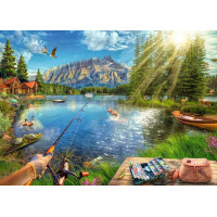 RAVENSBURGER Puzzle Život u jezera 1000 dílků