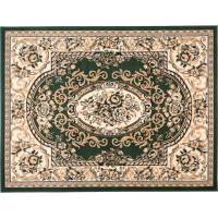 Kusový koberec ATLAS květiny - béžový/zelený