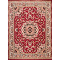Kusový koberec ATLAS Marino - béžový/červený