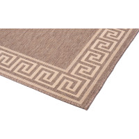 Sisalový PP koberec GREEK - hnědý/béžový