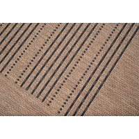 Sisalový PP koberec MORSE - hnědý/černý