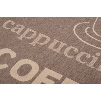 Sisalový PP koberec COFFEE - hnědý/béžový