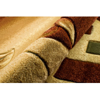 Kusový koberec ANTOGYA Flora - krémový/hnědý