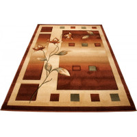 Kusový koberec ANTOGYA Flora - krémový/hnědý