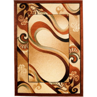 Kusový koberec ANTOGYA Wave - krémový/hnědý