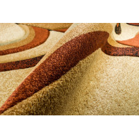 Kusový koberec ANTOGYA Wave - krémový/hnědý