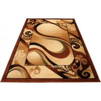 Kusový koberec ANTOGYA Wave - krémový/hnědý