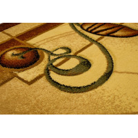Kusový koberec ANTOGYA Line - krémový/hnědý