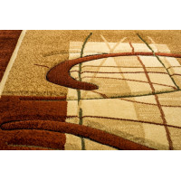 Kusový koberec ANTOGYA Composition - hnědý/béžový