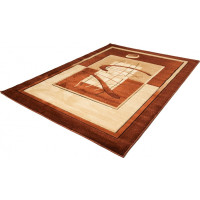 Kusový koberec ANTOGYA Composition - hnědý/béžový