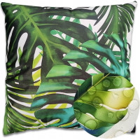 Voděodolný povlak na polštář BOTANIC Monstera 45x45 cm - zelený