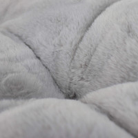 Pelíšek pro psy RABBIT 70x100 cm - imitace králičí kožešiny - světle šedý