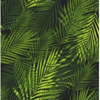 Voděodolný povlak na polštář BOTANIC Dark Palms 40x60 cm