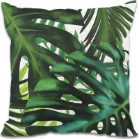 Voděodolný povlak na polštář BOTANIC Monstera 45x45 cm - zelený