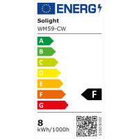 LED COB pásek, sada s adaptérem, vypínač, 5m, 8W/m, 800lm/m, studená bílá