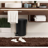 Odpadkový koš do koupelny BALI 3l - softclose - černý