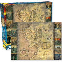 AQUARIUS Puzzle Pán Prstenů: Mapa Středozemě 1000 dílků